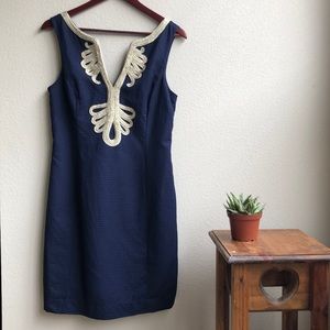 Lilly Pulitzer Janice Shift Dress Navy - Sz. 6